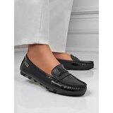 Resti Women's Cyra Nero Moccasins made of patent eco-leather, classic Italian style | ePonuda.com