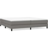  Box spring postelja z vzmetnico temno siva 200x200 cm blago, (20723721) | Shoptok.si