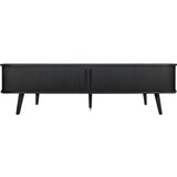 Woodman Crna TV komoda u dekoru hrasta 178x50x40 cm Rove – | shoptok.hr