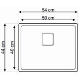 Laweo podgradna sudopera AS 356 inox 9x9cm 54x44cm Cene