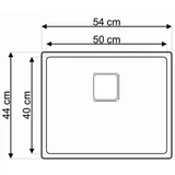 podgradna sudopera AS 356 inox 9x9cm 54x44cm