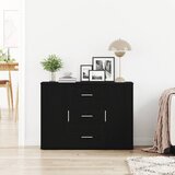  Komoda crni hrast 91x29,5x65 cm konstruirano drvo | shoptok.hr