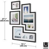 Umbra Črni plastični stenski okvirji v kompletu 4 ks 69x38 cm Mingle – | Shoptok.si