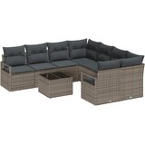  Set sofe 9 kom. 8-Broj sjedala Siva poliratan 232 x 234 x 85 cm | shoptok.hr