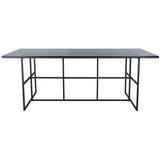Venture Home Leif pravokutni blagovaonski stol 200 × 90 cm, crni | shoptok.hr