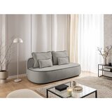 Ropez Črna/siva žametna raztegljiva/s prostorom za shranjevanje sedežna garnitura 210 cm Saga – | Shoptok.si