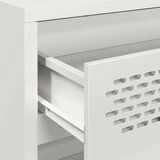 vidaXL Komoda bela 68x39x73,5 cm hladno valjano jeklo | Shoptok.si
