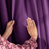 AmeliaHome Curtain VELVET color violet style classic silver eyelets type of material - textiles velvet 140x245 | shoptok.hr