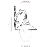 Opviq Vanjska zidna lampa BAP-68204-BSY-M2, 45 cm, E27, 40W, IP65, Crna | Eponuda.ba