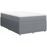  Krevet s oprugama i madrac svjetlosivi 120 x 200cm od tkanine | shoptok.hr