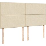  Krevet s oprugama i madracem krem 200 x 200 cm od tkanine | shoptok.hr