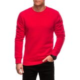 Edoti BASIC men's uniform round neck sweatshirt - red | Shoptok.si