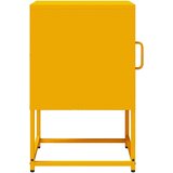 vidaXL Nočna omarica Gorčično rumena 36x39x60,5cm Hladno valjano jeklo | Shoptok.si