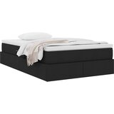 Krevet s madracem i skladištem Crna 120 x 200 cm Poliester | shoptok.hr