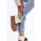Boto Women's Platform Snow Boots Beige Olimuka | Shoptok.si