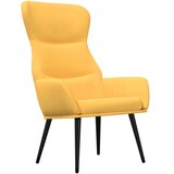  Stolica za opuštanje sa stolcem boja senfa od tkanine | shoptok.hr