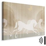  Slika - Moon Horses - Horses Galloping Among Trees on a Starry Night 60x40 Akustična | shoptok.hr