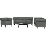  Kauč za dnevni boravak 3 pcs Tamno siva 201,5 x 74,5 x 74,5 cm | Eponuda.com