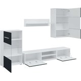 vidaXL TV jedinice od 5 dijelova s LED rasvjetom Matt Indigo | shoptok.hr