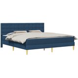  Okvir kreveta s madracem Plava 200 x 200 cm tkanina | shoptok.hr