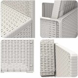  Vrtne stolice za blagovanje 2 pcs Bijela PP | shoptok.hr