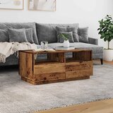  Stolić za kavu s LED svjetlima boja starog drva 90x49x40 cm | shoptok.hr