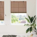  Zavjese i sjenila sa zavjesama Smeđa 110 x 220 cm bambus | shoptok.hr