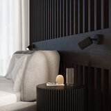  Stenska svetilka KARBON črna s stikalom, (21626756) | Shoptok.si