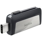 Sandisk USB C & USB DISK 128GB ULTRA DUAL, 3.1/3.0, srebrno-črn, drsni priključek SDDDC2-128G-G46 Cene