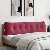  Jastuk za leđa Vinska crvena 180 x 24 x 50 cm Baršun | shoptok.hr