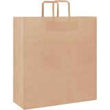  Papirnate vrećice 250 kom s ručkama smeđe 45x17x48 cm | shoptok.hr