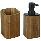 Wenko Smeđi set pribora za kupaonicu od bambusa Serro – | shoptok.hr