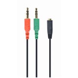 Gembird 3.5mm headphone mic audio Y splitter cable female to 2x3.5mm male adapter CCA-418 | Eponuda.com