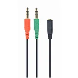 3.5mm headphone mic audio Y splitter cable female to 2x3.5mm male adapter CCA-418