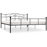 Maison Chic Posteljni okvir - Dvoposteljna postelja - Zakonska postelja črn kovinski 180x200 cm-J4966, (21769536) | Shoptok.si
