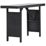 Venture Home Padova vrtni stolić 120 &amp;times; 40 cm, crni Slike