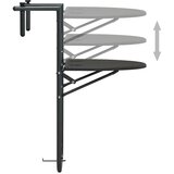Viseći balkonski stol smeđi 60 x 64 x 83,5 cm plastični | shoptok.hr