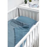 Sensillo Pleteni set za krevetić sa muslinom - plavi | shoptok.hr