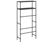  Stalak za pohranu na 2 razine crni 69 x 28 x 143 cm željezni | shoptok.hr