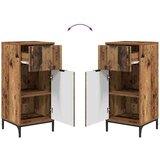 vidaXL kopalniška omarica star les 39.5 x 36 x 88 cm konstruiran les | Shoptok.si
