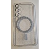 Onasi Silikonski ovitek Glitter MagSafe za Samsung Galaxy S25 5G - prozoren z bleščicami | Shoptok.si