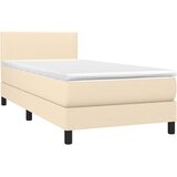  box spring s madracem LED krem 90x190 cm od tkanine | shoptok.hr