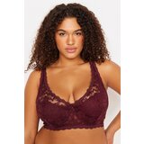 Trendyol Curve Claret Red Lace Contouring Bra | Shoptok.si