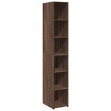 Maison Chic Visoka omara - Komoda - Predalnik rjavi hrast 30x41x185 cm inženirski les, (21720106) | Shoptok.si