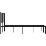  Metalni okvir za krevet s uzglavljem crni 135x190 cm | Eponuda.ba