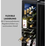 Klarstein Shiraz 12 Slim, vinoteka, 32 l / 12 boca, upravljačka ploča sa zaslonom osjetljivim na dodir, 85 W, 5 - 18 ° C | shoptok.hr