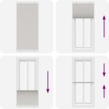 vidaXL Plisirana roleta svijetlosiva 90x200 cm širina tkanine 89,4 cm | shoptok.hr