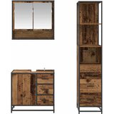  Set namještaja za kupaonicu 3 kom. Staro drvo Konstruirano drvo Smeđa 35 x 37,5 x 166 cm | shoptok.hr