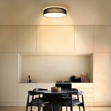 solight WO8014 - PENLEY prigušiva LED plafonska lampa 48W/230V sa daljinskim upravljačem, prečnik 40 cm, crna | Eponuda.com