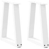  Noge za blagovaonski stol V-oblika 2 kom bijele 28x(42-43 3) cm | shoptok.hr